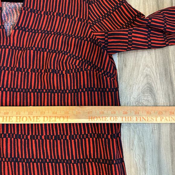 Boden Easy Notch Tunic Dress size 8R Red And Navy Casual Classic Career Holiday - Picture 9 of 10
